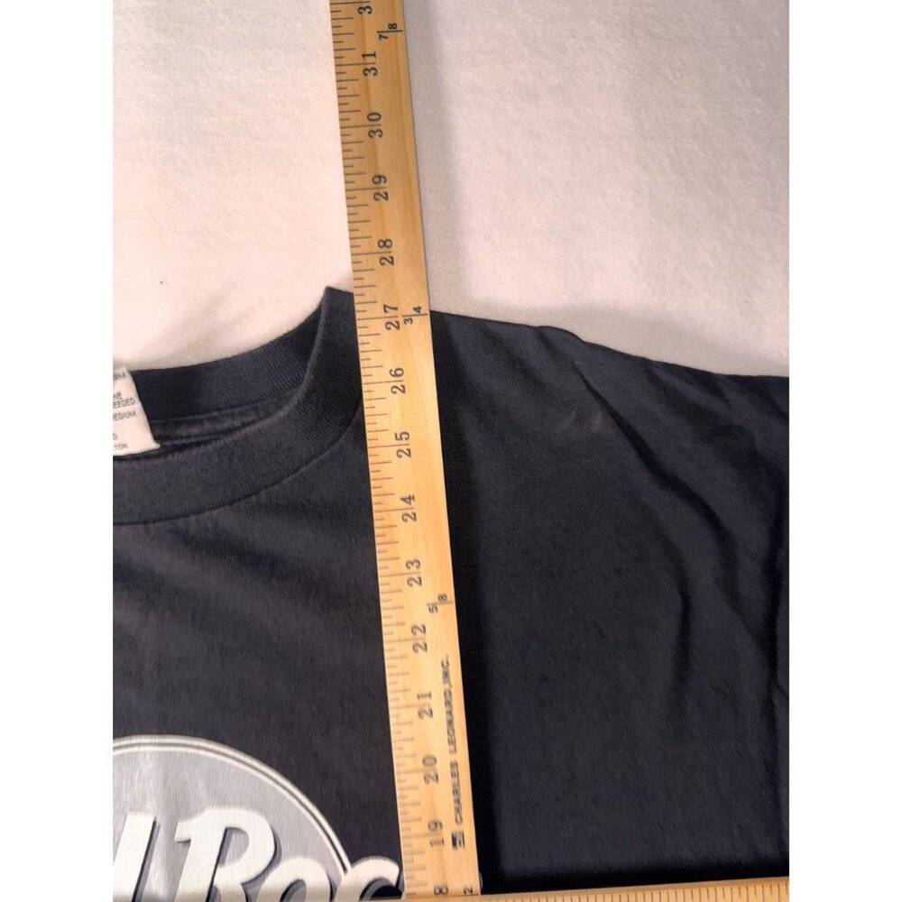 XL Black Hard Rock Cafe Hollywood original large logo Graphic T-Shirt USA - Picture 6 of 8